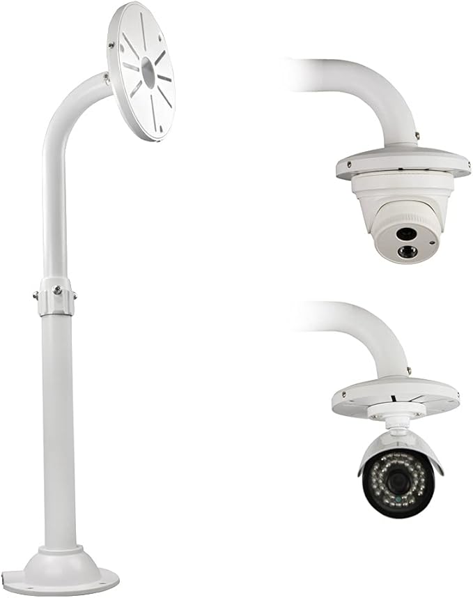 Security Camera Mount Bracket, Dome Camera Mount Universal Camera Wall Mounting Bracket for CCTV Security Camera/IP Camera, J Type (15.7-23.6 inch)