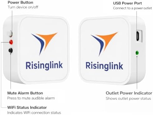 WiFi Power Outage Alarm Detector, Power Failure & Restoration Alerts with SMS Text, Email & Audible Alarm - Image 2