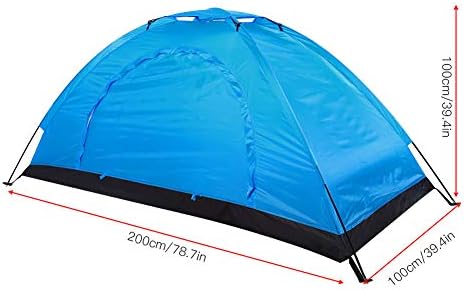 01 Camping Tent for Backpacking, Single Person Personal Bivy Tent, Outdoor Single Person Leisure Waterproof Tent for Camping Fishing Climbing(Blue) - Image 7