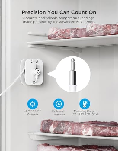 GoveeLife Bluetooth Refrigerator Thermometer Sensor with Alarm, 2-Pack - Image 5