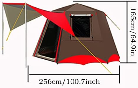 Camping Tents Shelter Portable with Carry Bag Waterproof Hold 2-4 Persons Instant Setup Pop Up Tent with Top Rainfly UV Protection for Camping Hiking Mountaineering (Color : Green) - Image 7