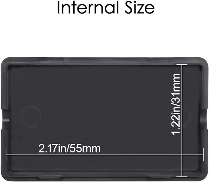 LeMotech Project Box 10 Pieces ABS Plastic Electrical Project Case Small Junction Box for Electronics Black 2.4 x 1.4 x 0.7 inch (60 x 36 x 17 mm)