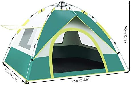 Pop Up Tent Family Camping Tent Instant Cabin Tent 2 Person Portable Tent Automatic Tent Waterproof Windproof for Camping Hiking Beach Fishing and Outdoor Activities - Image 2