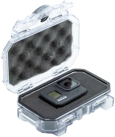 52 Dry Box Protective Case with Pick & Pluck Foam - Travel Safe / Mil Spec / Waterproof / USA Made - for Pistols, Cameras, Phones, Camping, Fishing, Hiking, Traveling, Water Sports, Knives (Clear) by EvergreenCases