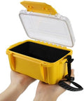Small Waterproof Box Yellow Dry Case with Foam for Kayaking Boating by Wxvhji