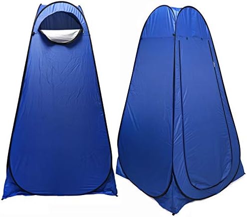 HongK- Privacy Tent- Pop Up Instant Tent Rain Shelter Tent Shower Toilet Bathroom Portable Changing Room For Beach Hiking Camping Outdoor Use In Blue (3 Colors Available) [P/N: ET-OUTDOOR005-BLUE] - Image 6