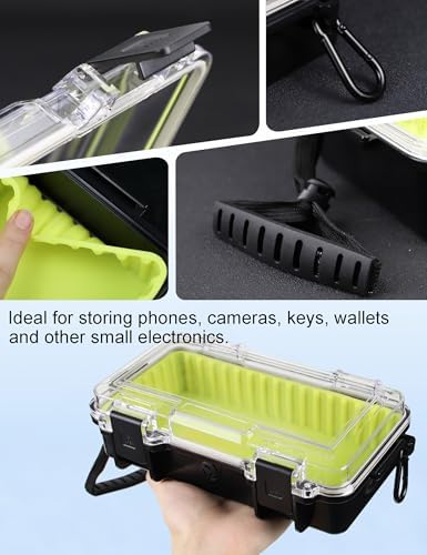 Avlcoaky Waterproof Box Dry Box Waterproof Containers, Protective Case 10" L x 5" W x 2.5" H Watertight Storage Box Kayaking Boat Waterproof Boxes - Image 5
