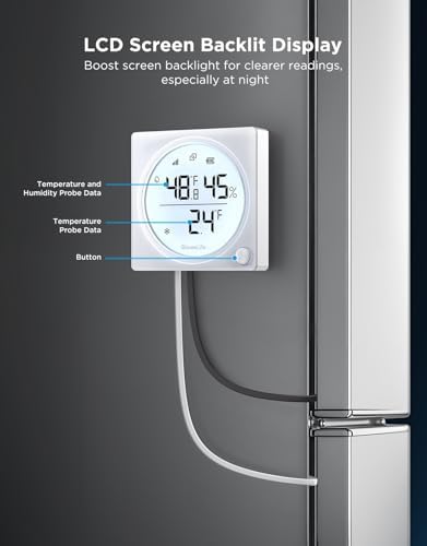 GoveeLife 2.0 Refrigerator Thermometer Dual Probes with LCD, 1-Pack - Image 4