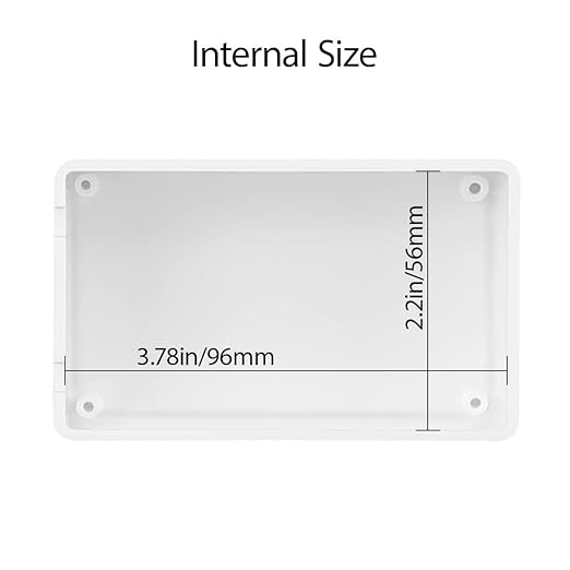 LeMotech Project Box 5 Pieces ABS Plastic Electrical Project Case Small Junction Box for Electronics White 3.94 x 2.36 x 0.98 inch (100 x 60 x 25 mm)