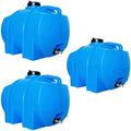 WaterPrepared 35 Gallon Portable Utility Water Tank, Blue, 3 Pack by WaterPrepared