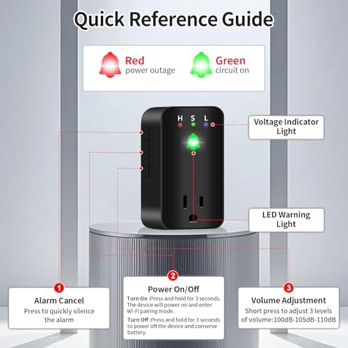 Power Failure Alarm, WiFi Power Outage Alarm for Freezer, App Notifications - Image 5