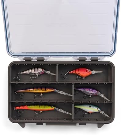 Plano StowAway 3600 Waterproof Stow Tackle Box, 4-Pack, IPX7 Waterproof Rating, with Rustricor, Single Latch Design, Transparent DuraView Lid, Storage for Fishing Bait, Lures and Gear - Image 5