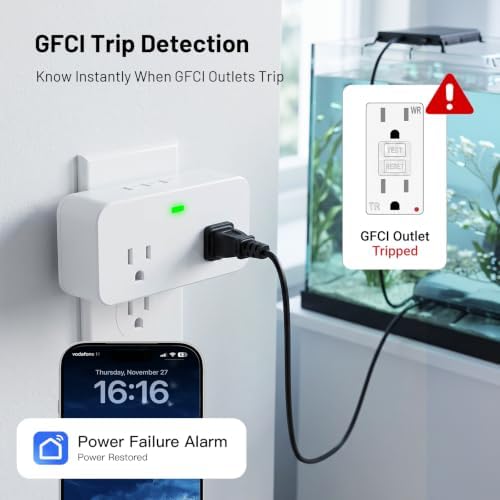 WiFi Power Failure Alarm for Outlet, Freezer & GFCI Trip with APP Alerts - Image 7