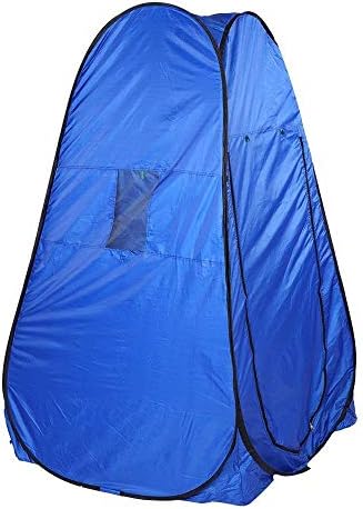 LUSTAR Portable Privacy Shower Toilet Camping Pop Up Tent Camouflage/UV Function Outdoor Bath Dressing Tent/Photography Tent Blue - Image 2