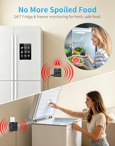 WiFi Power Failure Alarm – Briidea Freezer Power Outage Alarm with Dual Outlets, Real-Time App Notifications & 100dB Loud Alarm, Supports 2.4G/5GHz WiFi for Sump Pumps, Aquariums, Wine Cellars - Image 2