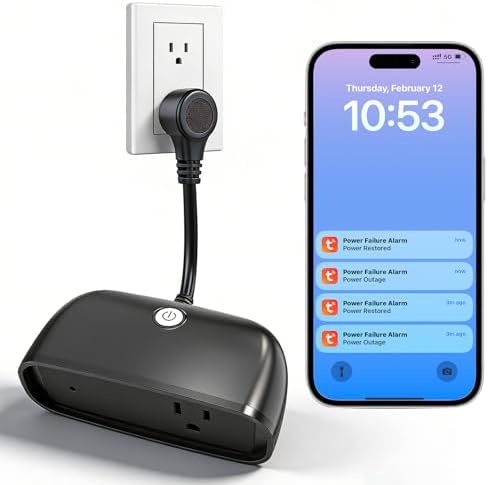 Daytech Power Failure Alarm WiFi,Freezer Power Outage Alarm with App Alerts by Daytech