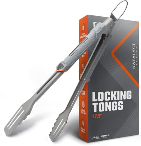 Dalstrong 16" Locking BBQ Tongs - Titanium Nitride Stainless Steel by Dalstrong