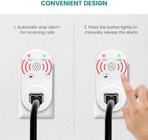 Briidea Power Failure Alarm with High/Low Voltage Alert, LED Indicators, 100-120dB Adjustable Alarm, Perfect for Refrigerators, Freezers, and Sewage - Image 4