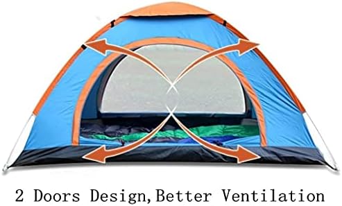 Tent 3-4 Person Camping Tents,Waterproof Windproof Beach Tent,Large Mesh Windows, Easy Set Up,with Carry Bag,for All Seasons - Image 3