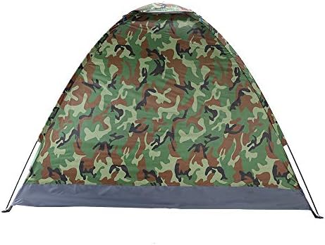 Camouflage Camping Dome Tent for 3-4 Person, Waterproof Fabric Backpacking Tents Family Camping Tents for Hiking, Travel, Outdoor, Self-Driving Tour - Image 2