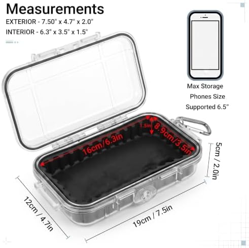 Small Waterproof Storage Box, Outdoor Dry Box for Kayak/ Boat & Phone - Image 5