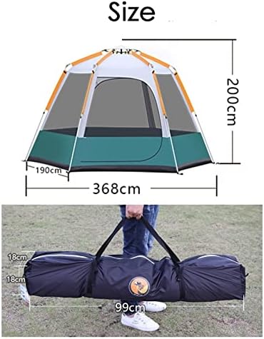 Outdoor Tent, Camping Tent 6 Person, Family Tents for Camping Waterproof, Tent with Living Room and Separate Rooms, 4 Season Tents Big Family Shelter - Image 5