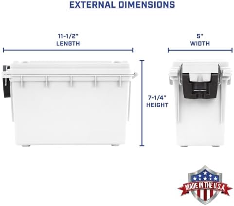 Sheffield 12681 Marine Storage Box, Dry Box Made in USA, Waterproof Container for Boat and Dock Gear, Small Parts Organizer with Latch, Stackable - Image 3