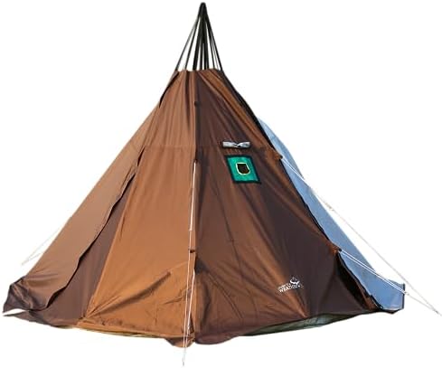 4 Season Waterproof Teepee Tent Yurt with Stove Jack for Adult Camping Hiking, Height 7.8FT/240CM by WINTENT