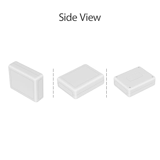 LeMotech Project Box 5 Pieces ABS Plastic Electrical Project Case Small Junction Box for Electronics White 3.54 x 2.75 x 1.10 inch (90 x 70 x 28 mm)