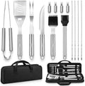 15Pcs BBQ Grilling Accessories 16IN Stainless Steel Grill Set by Unknown