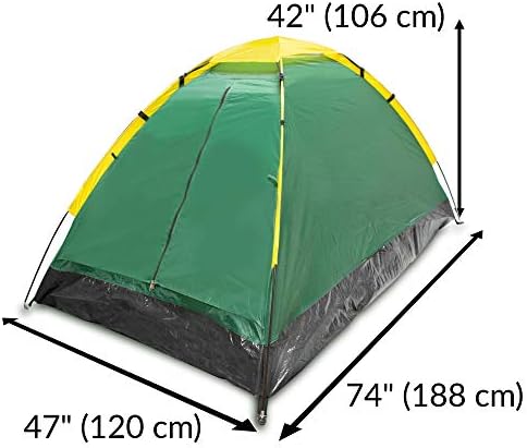2 Person Ultralight Compact Dome Tent. Great for Camping, Hiking, Bug-Out Bags, 72-Hour Kits, Survival Kits, and Emergency Bags Available in 1, 2, 3, and 12 Packs - Image 3
