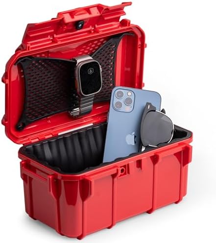 Evergreen 58 Waterproof Dry Box Protective Case - Travel Safe/Mil Spec/USA Made - for Cameras, Lenses, Phones, Pistols, First Aid, Boating, Water Sports, Tacklebox, Ammo Can, Deck Boxes by EvergreenCases
