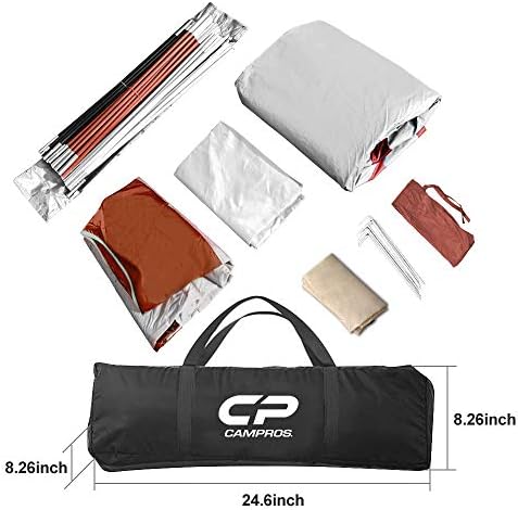 CAMPROS CP 8 Person Camping Tent, Room Divider, Rainfly, Weather Resistant - Image 5