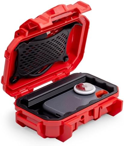Evergreen 52 Waterproof Dry Box Protective Case - Travel Safe/Mil Spec/USA Made - for Cameras, Camping, Fishing, Hiking, Traveling, Water Sports, Knives, Survival (Red) by EvergreenCases