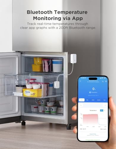 GoveeLife Bluetooth Refrigerator Thermometer Sensor with Alarm, 2-Pack - Image 2