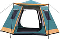 YXCKG Pop Up Tent for 5 to 8 Person Automatic Opening Hexangular Double Layer Tent, with Moisture-Proof Pad, Camping Instant Pop Up Tents with Sun Shelter Waterproof (Color : Green) by Unknown