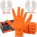 BBQ Gloves Disposable, 10Mil Heavy Duty Nitrile Gloves for Cooking Grilling by WELCOMEANBOSON