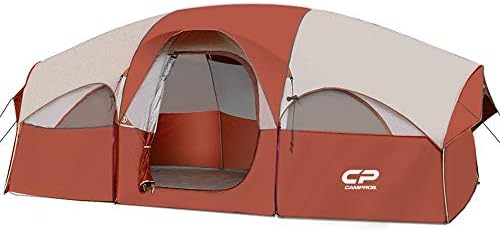 CAMPROS CP 8 Person Camping Tent, Room Divider, Rainfly, Weather Resistant by CAMPROSTents
