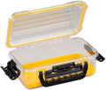 Plano Guide Series 3600 Field Box Waterproof Case, Medium, Waterproof Dry Box with Wrist Strap for Boat, Kayak, and Camping, Outdoor Gear Storage, 11"L x 7"W x 4"H, Clear/yellow by PLANO%C2%AEOutdoors