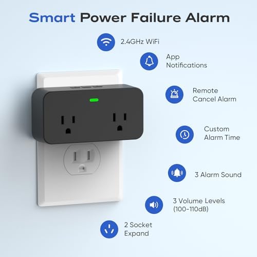 Power Failure Alarm WiFi, Smart Power Outage Alarm, App Remote Cancel Alert - Image 5