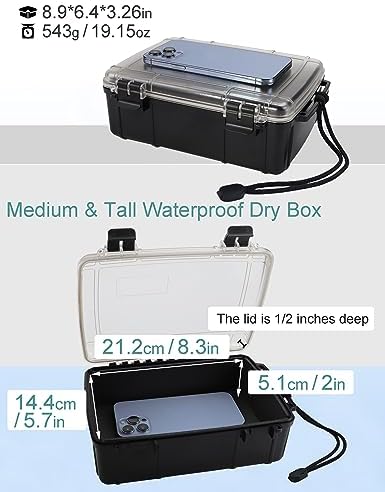 Avlcoaky Large Waterproof Box Dry Box Waterproof Containers for Kayak Boat - Image 2