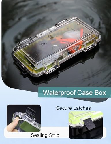 Avlcoaky Waterproof Box Dry Box Waterproof Containers, Protective Case 10" L x 5" W x 2.5" H Watertight Storage Box Kayaking Boat Waterproof Boxes - Image 3