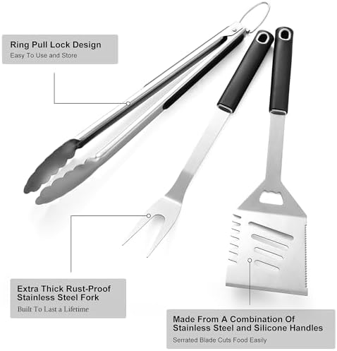 Griddle Accessories Kit - Heavy Duty Grill Tools Set, Grilling Accessories - Image 4