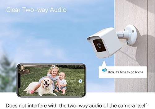 PEF Mount for All-New Wyze Cam V4 and V3, Weatherproof Protective Cover and 360 Degree Adjustable Wall Mount Solid Housing for Wyze V4 and V3 Outdoor Indoor Smart Home Camera System (White, 1 Pack)