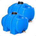 WaterPrepared 35 Gallon Portable Utility Water Tank, Blue, 2 Pack by WaterPrepared