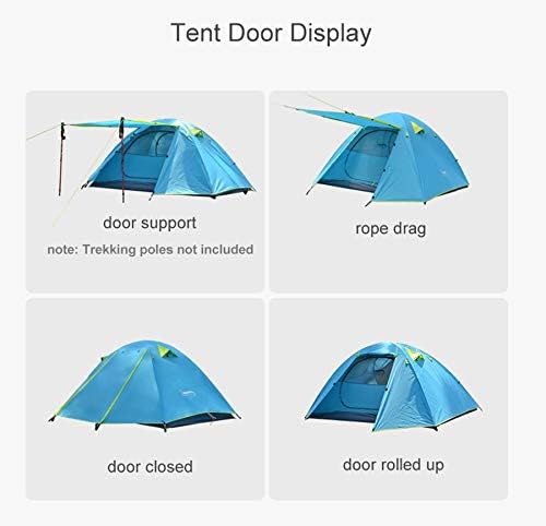 LUSTAR Desert Backpack Camping Tent Lightweight 1-3 Person Tent Double Waterproof Portable Aluminum Pole Travel Tent - Image 2