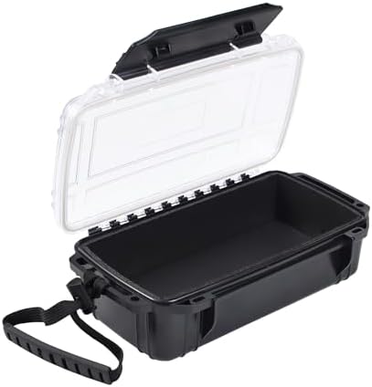 Waterproof Dry Box Small Waterproof Hard Case Micro Case with Foam Padding Dry Boxes Watertight Storage Container Case Protective Phone Box for Kayaking, Boating by Uxwuy