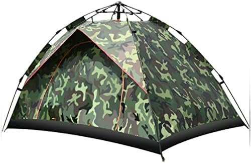 Camping Tent Instant Pop-Up Tent Waterproof Windproof Family Dome Tent for Camp Backpacking Hiking Outdoor Lightweight,Canvas Bell Tent with Carry Bag & Nail,Green 1,B by Unknown