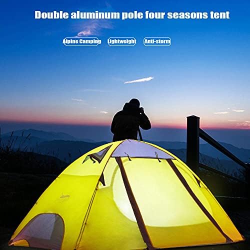 2 Person Camping Tent, Lightweight Waterproof Windproof Tent, UV Protection, Small Porch for Storage, for Beach, Outdoor, Traveling, Hiking, Camping, Fishing Dome Tent - Image 2