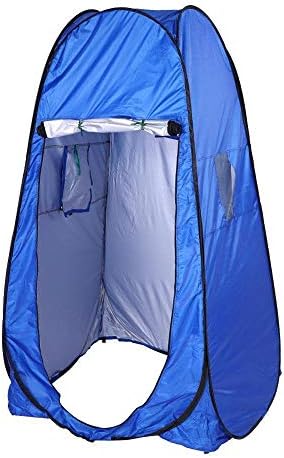LUSTAR Portable Privacy Shower Toilet Camping Pop Up Tent Camouflage/UV Function Outdoor Bath Dressing Tent/Photography Tent Blue by LUSTAR